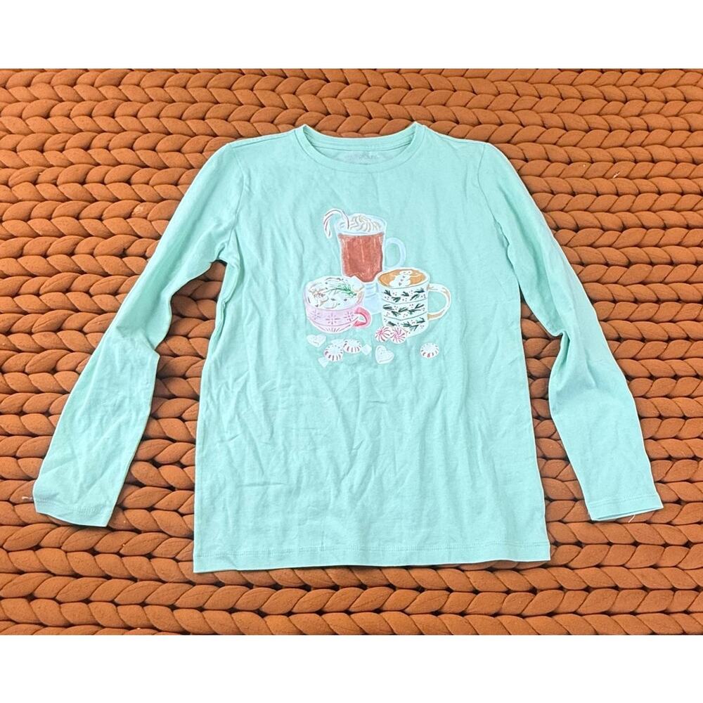 Crewcuts Long Sleeve T Shirt Hot Cocoa Girls M Medium 8 9
